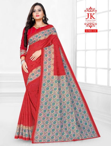 Jk Karishma 1 Casual Daily Wear Cotton Printed Latest Saree Collection